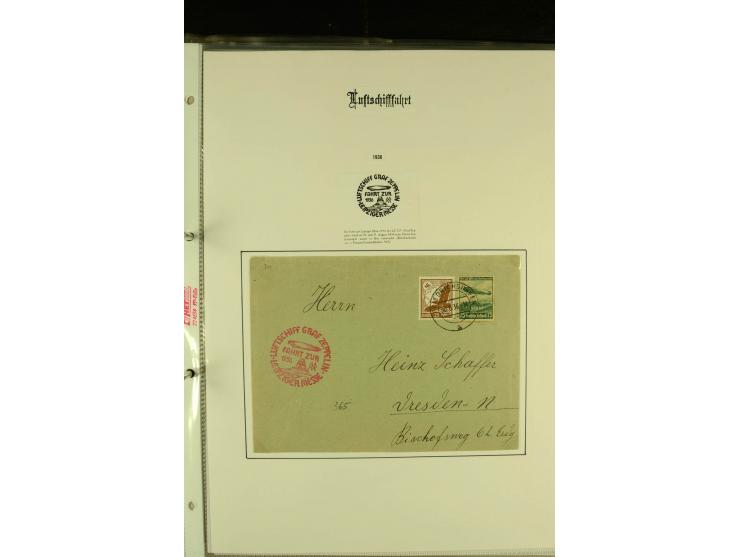 1912/1939, Sammlung mit ca. 60 Briefen und Karten inkl. Rhein-Main mit einigen besseren Frankaturen, interessanten Fahrten un