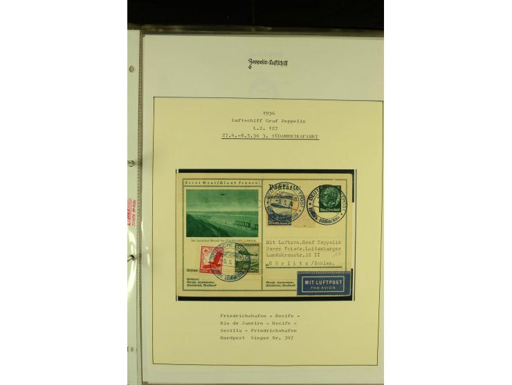 1912/1939, Sammlung mit ca. 60 Briefen und Karten inkl. Rhein-Main mit einigen besseren Frankaturen, interessanten Fahrten un