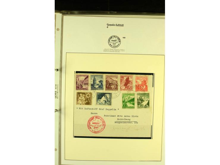 1912/1939, Sammlung mit ca. 60 Briefen und Karten inkl. Rhein-Main mit einigen besseren Frankaturen, interessanten Fahrten un