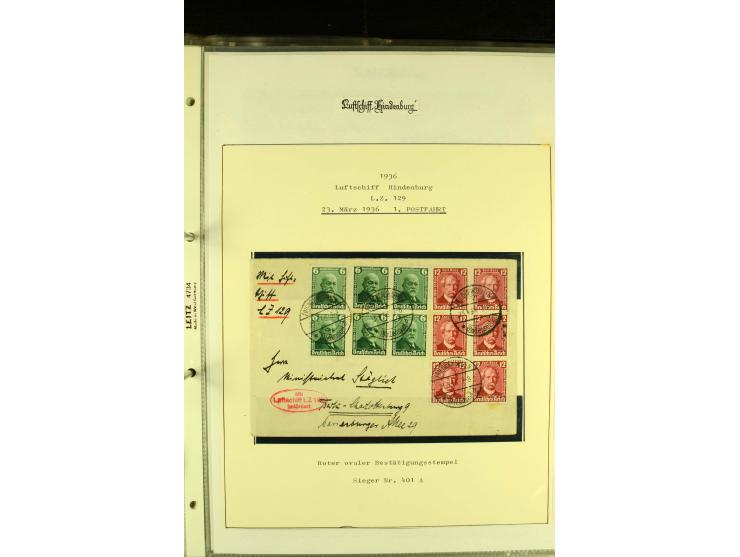 1912/1939, Sammlung mit ca. 60 Briefen und Karten inkl. Rhein-Main mit einigen besseren Frankaturen, interessanten Fahrten un