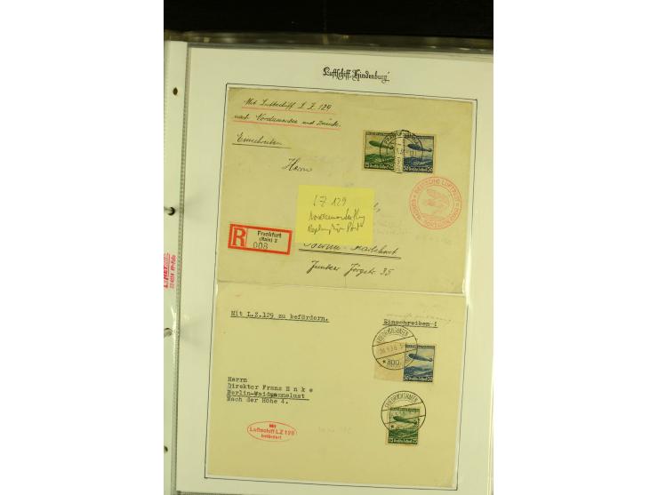 1912/1939, Sammlung mit ca. 60 Briefen und Karten inkl. Rhein-Main mit einigen besseren Frankaturen, interessanten Fahrten un