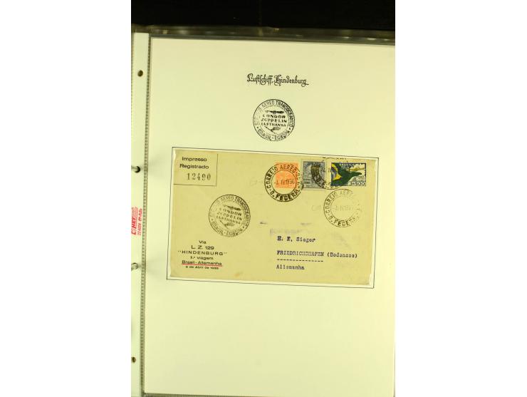 1912/1939, Sammlung mit ca. 60 Briefen und Karten inkl. Rhein-Main mit einigen besseren Frankaturen, interessanten Fahrten un