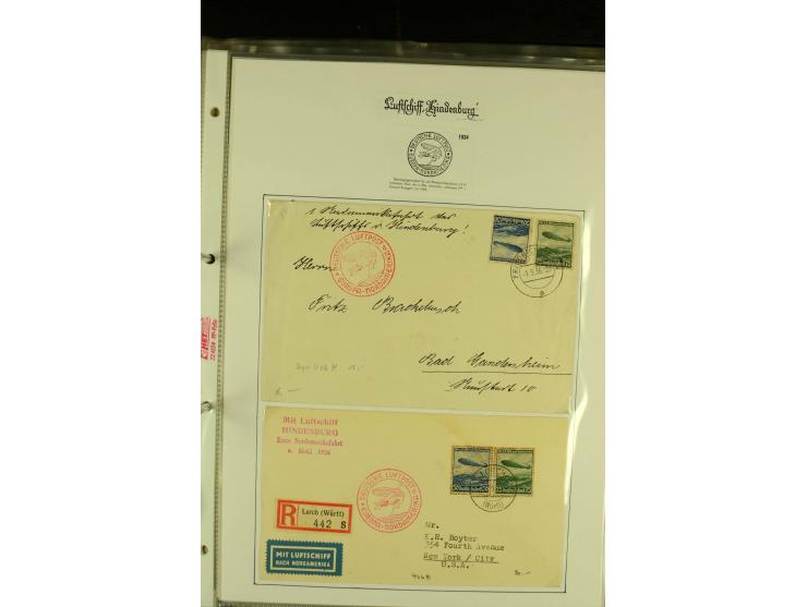 1912/1939, Sammlung mit ca. 60 Briefen und Karten inkl. Rhein-Main mit einigen besseren Frankaturen, interessanten Fahrten un