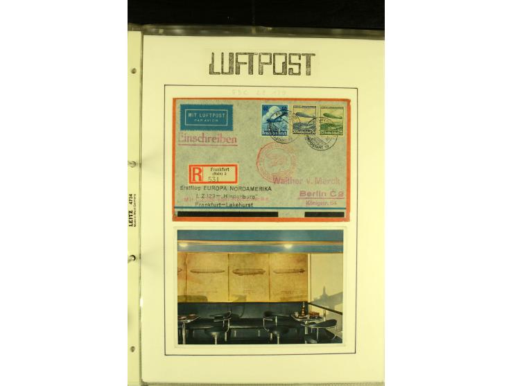 1912/1939, Sammlung mit ca. 60 Briefen und Karten inkl. Rhein-Main mit einigen besseren Frankaturen, interessanten Fahrten un