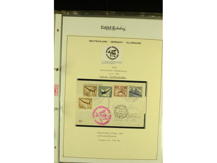 1912/1939, Sammlung mit ca. 60 Briefen und Karten inkl. Rhein-Main mit einigen besseren Frankaturen, interessanten Fahrten un