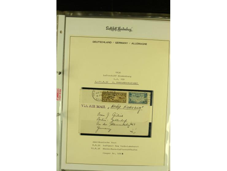1912/1939, Sammlung mit ca. 60 Briefen und Karten inkl. Rhein-Main mit einigen besseren Frankaturen, interessanten Fahrten un