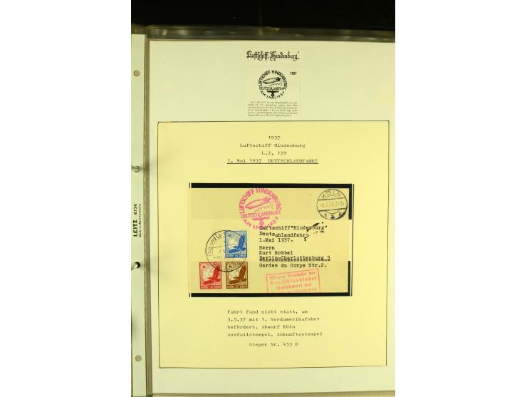1912/1939, Sammlung mit ca. 60 Briefen und Karten inkl. Rhein-Main mit einigen besseren Frankaturen, interessanten Fahrten un