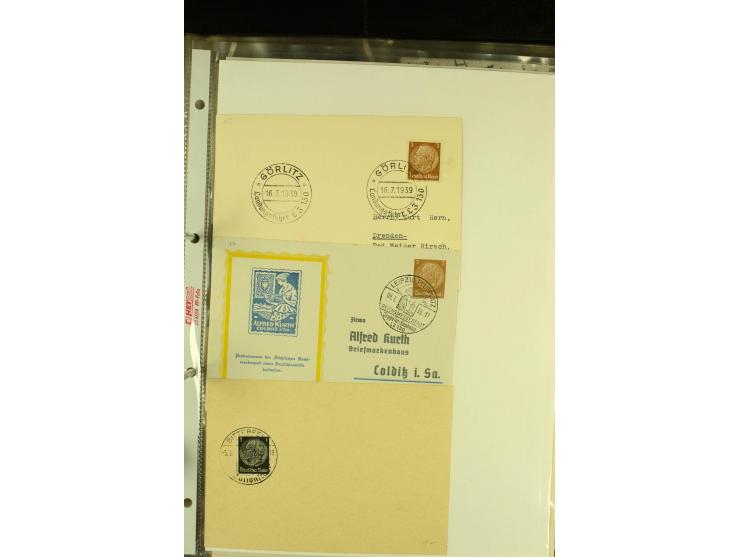 1912/1939, Sammlung mit ca. 60 Briefen und Karten inkl. Rhein-Main mit einigen besseren Frankaturen, interessanten Fahrten un