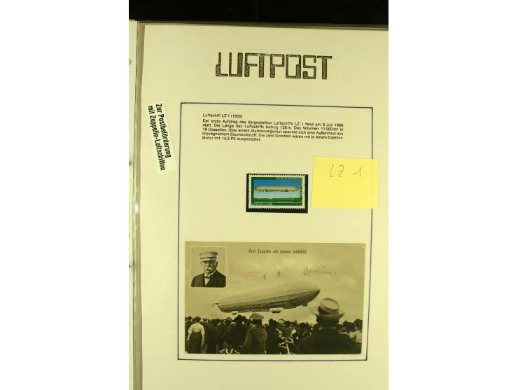 1912/1939, Sammlung mit ca. 60 Briefen und Karten inkl. Rhein-Main mit einigen besseren Frankaturen, interessanten Fahrten un