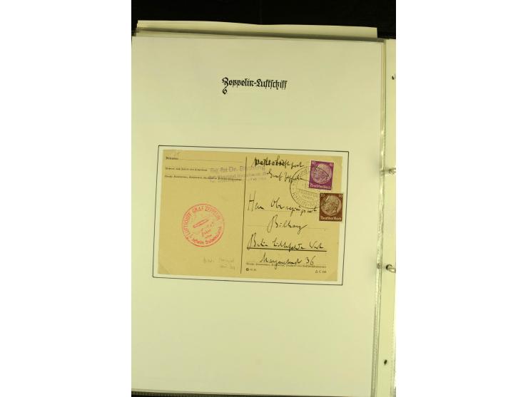 1912/1939, Sammlung mit ca. 60 Briefen und Karten inkl. Rhein-Main mit einigen besseren Frankaturen, interessanten Fahrten un