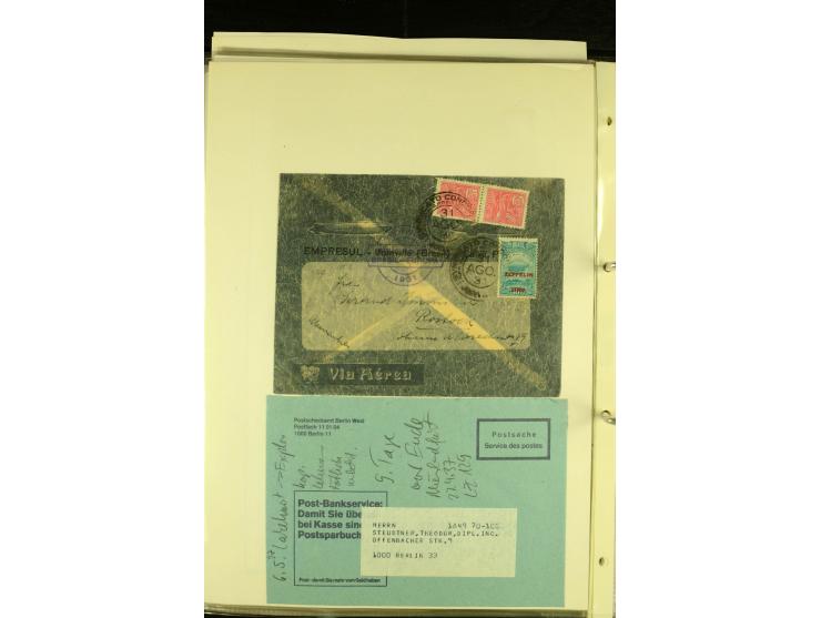 1912/1939, Sammlung mit ca. 60 Briefen und Karten inkl. Rhein-Main mit einigen besseren Frankaturen, interessanten Fahrten un