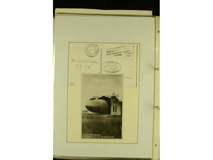 1912/1939, Sammlung mit ca. 60 Briefen und Karten inkl. Rhein-Main mit einigen besseren Frankaturen, interessanten Fahrten un