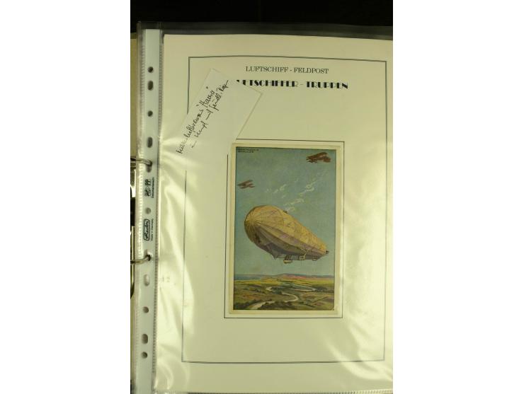 1915/1917, interessante Sammlung "Luftschiffer-Trupps" mit ca. 45 Briefen und Karten mit diversen Briefstempeln und Absenderv