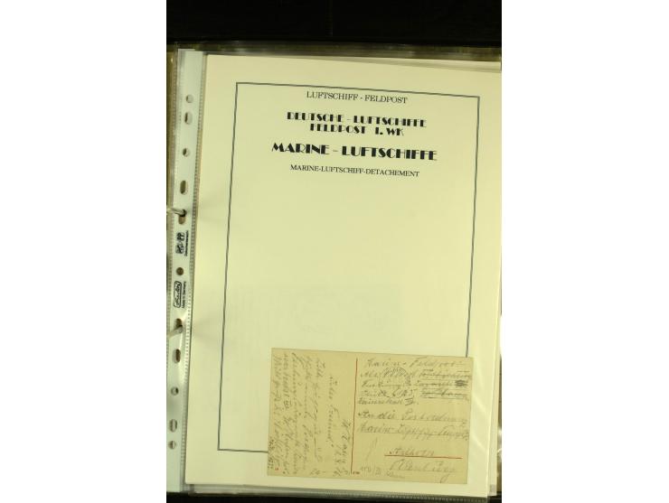1915/1917, interessante Sammlung "Luftschiffer-Trupps" mit ca. 45 Briefen und Karten mit diversen Briefstempeln und Absenderv