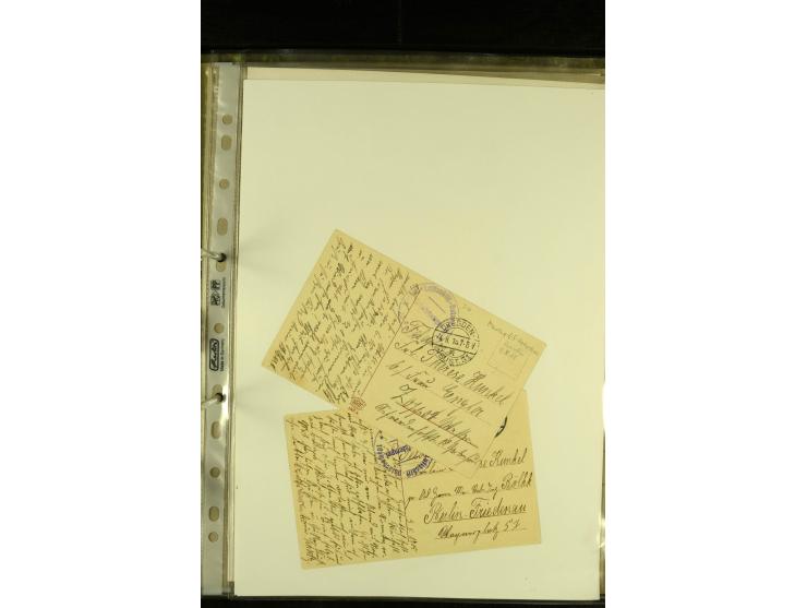 1915/1917, interessante Sammlung "Luftschiffer-Trupps" mit ca. 45 Briefen und Karten mit diversen Briefstempeln und Absenderv