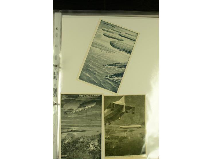 1915/1917, interessante Sammlung "Luftschiffer-Trupps" mit ca. 45 Briefen und Karten mit diversen Briefstempeln und Absenderv