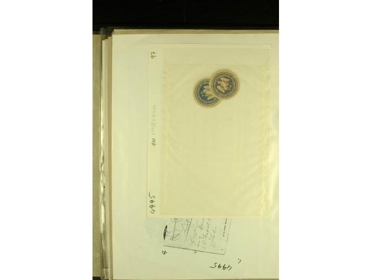 1915/1917, kleine Sammlung "Luftschiff-Feldpost" mit einigen Ansichtskarten diverser Luftschiffe, 3 Feldpostkarten mit Komman