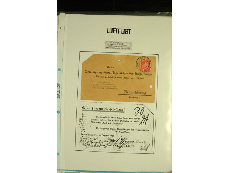 1870/1937, kleine Sammlung mit u.a. 2 Ballon Monte-Faltbriefen, Beute-Brief mit hds. Vermerk "Ballon Monte" als Feldpostbrief