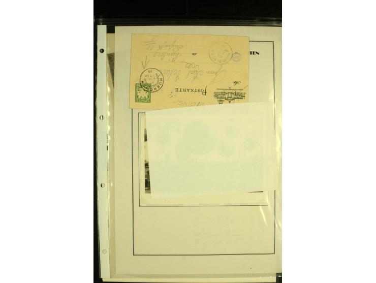 1870/1937, kleine Sammlung mit u.a. 2 Ballon Monte-Faltbriefen, Beute-Brief mit hds. Vermerk "Ballon Monte" als Feldpostbrief