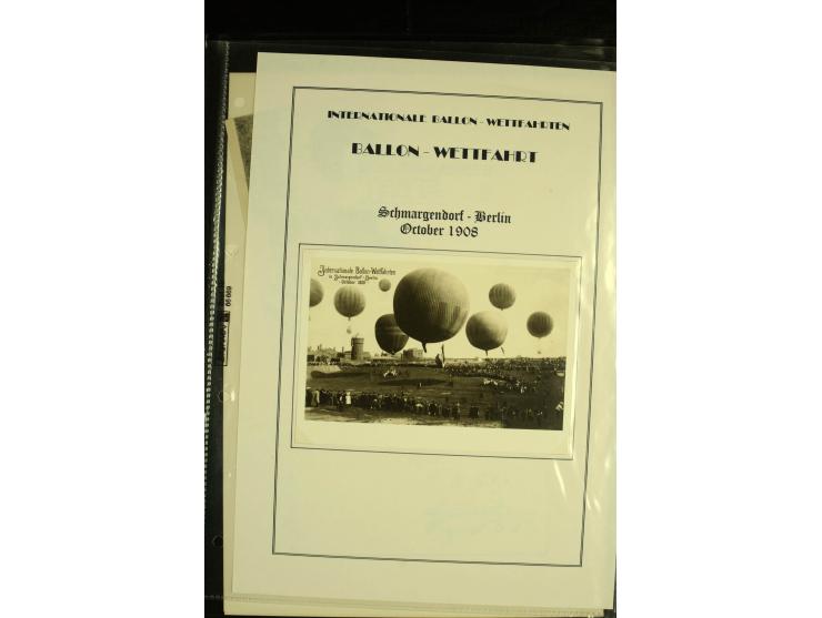 1870/1937, kleine Sammlung mit u.a. 2 Ballon Monte-Faltbriefen, Beute-Brief mit hds. Vermerk "Ballon Monte" als Feldpostbrief