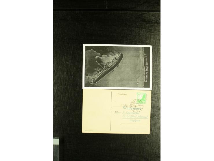 1870/1937, kleine Sammlung mit u.a. 2 Ballon Monte-Faltbriefen, Beute-Brief mit hds. Vermerk "Ballon Monte" als Feldpostbrief