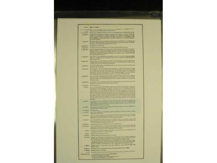 1870/1937, kleine Sammlung mit u.a. 2 Ballon Monte-Faltbriefen, Beute-Brief mit hds. Vermerk "Ballon Monte" als Feldpostbrief