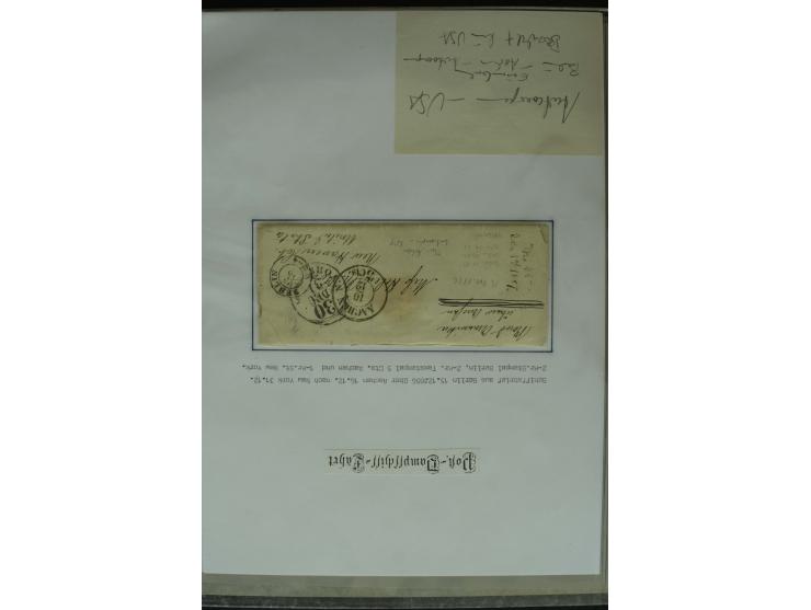 1626/1930, umfangreiche Sammlung "Transatlantik-Schiffspost" (inkl. etwas Europäische Schiffspost) mit über 150 Briefen und K