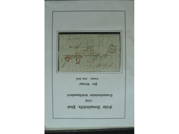 1626/1930, umfangreiche Sammlung "Transatlantik-Schiffspost" (inkl. etwas Europäische Schiffspost) mit über 150 Briefen und K