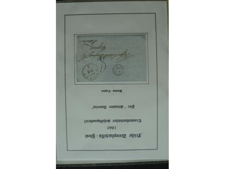 1626/1930, umfangreiche Sammlung "Transatlantik-Schiffspost" (inkl. etwas Europäische Schiffspost) mit über 150 Briefen und K