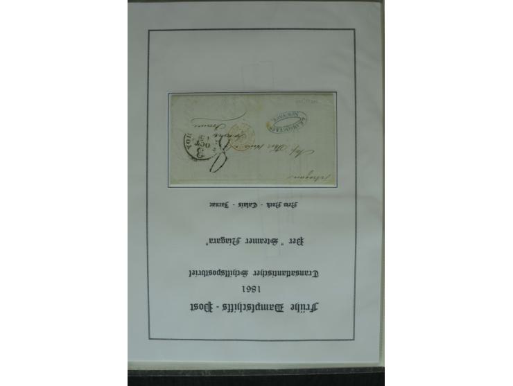 1626/1930, umfangreiche Sammlung "Transatlantik-Schiffspost" (inkl. etwas Europäische Schiffspost) mit über 150 Briefen und K