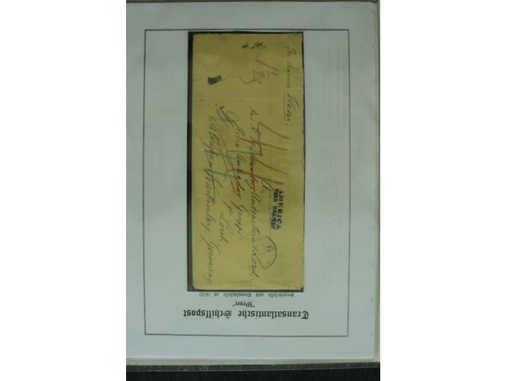 1626/1930, umfangreiche Sammlung "Transatlantik-Schiffspost" (inkl. etwas Europäische Schiffspost) mit über 150 Briefen und K