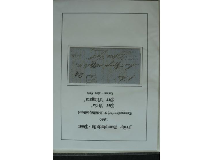 1626/1930, umfangreiche Sammlung "Transatlantik-Schiffspost" (inkl. etwas Europäische Schiffspost) mit über 150 Briefen und K