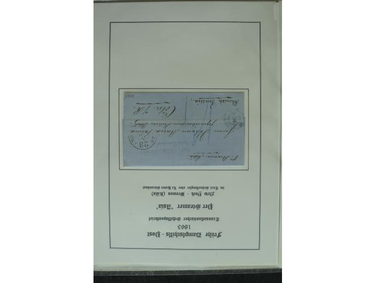 1626/1930, umfangreiche Sammlung "Transatlantik-Schiffspost" (inkl. etwas Europäische Schiffspost) mit über 150 Briefen und K