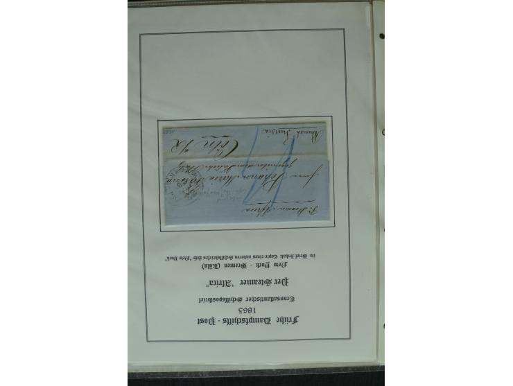 1626/1930, umfangreiche Sammlung "Transatlantik-Schiffspost" (inkl. etwas Europäische Schiffspost) mit über 150 Briefen und K