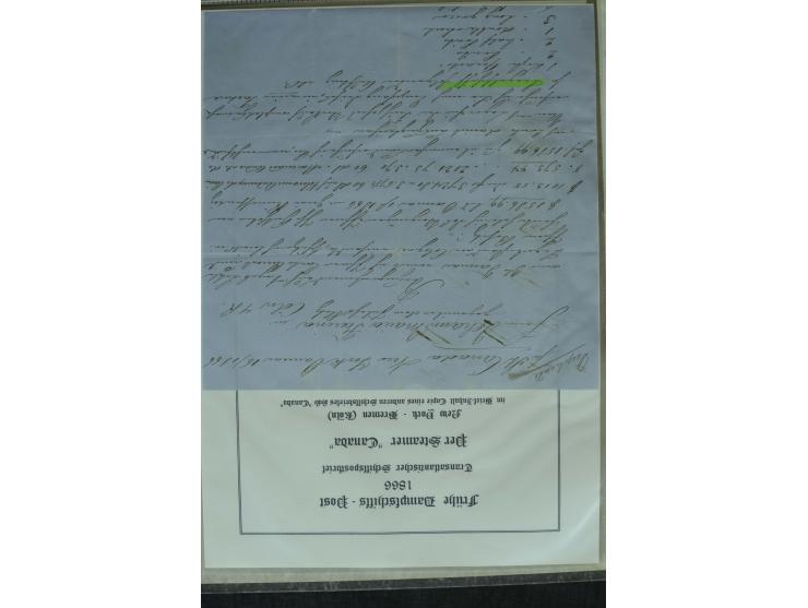 1626/1930, umfangreiche Sammlung "Transatlantik-Schiffspost" (inkl. etwas Europäische Schiffspost) mit über 150 Briefen und K