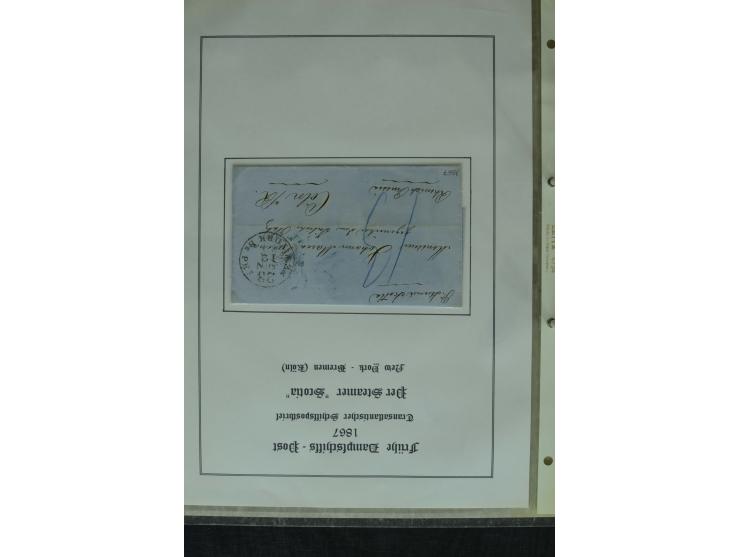 1626/1930, umfangreiche Sammlung "Transatlantik-Schiffspost" (inkl. etwas Europäische Schiffspost) mit über 150 Briefen und K
