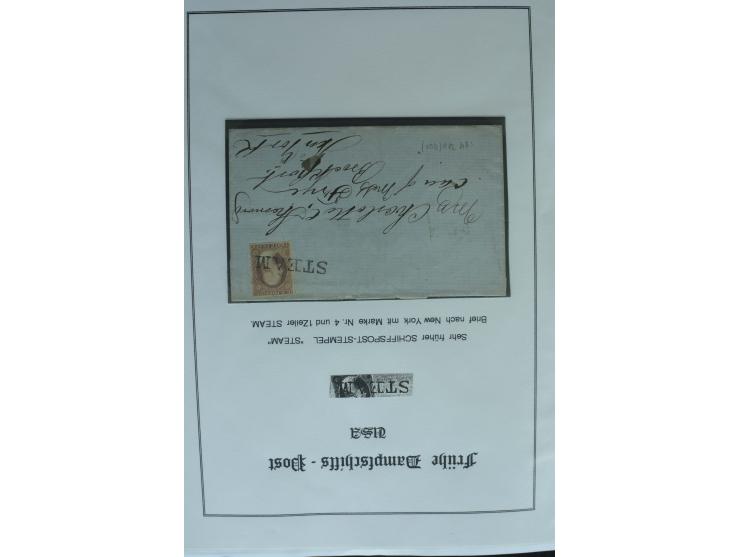 1626/1930, umfangreiche Sammlung "Transatlantik-Schiffspost" (inkl. etwas Europäische Schiffspost) mit über 150 Briefen und K