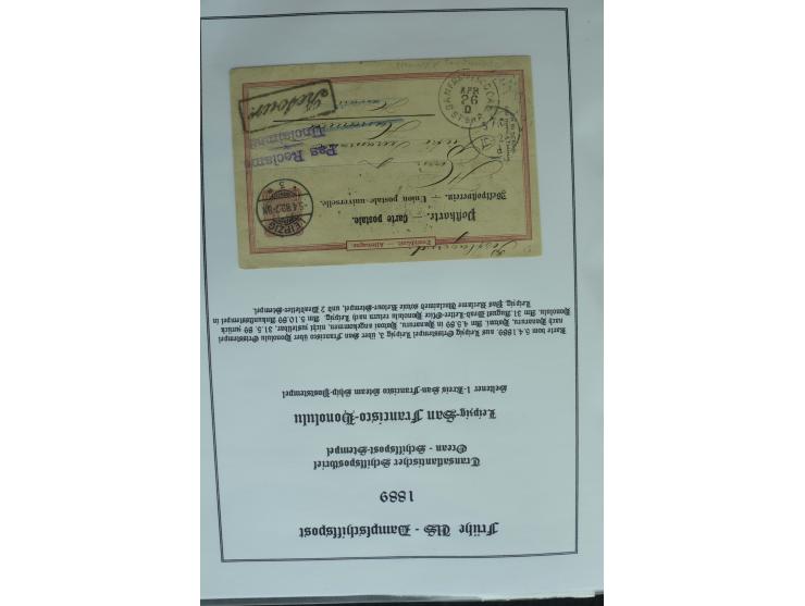 1626/1930, umfangreiche Sammlung "Transatlantik-Schiffspost" (inkl. etwas Europäische Schiffspost) mit über 150 Briefen und K