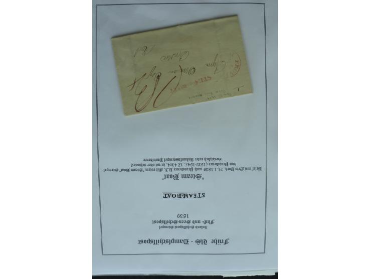 1626/1930, umfangreiche Sammlung "Transatlantik-Schiffspost" (inkl. etwas Europäische Schiffspost) mit über 150 Briefen und K
