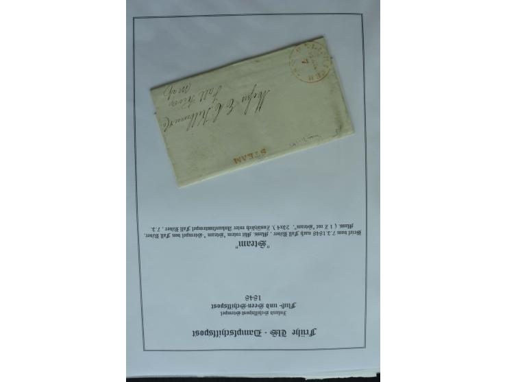 1626/1930, umfangreiche Sammlung "Transatlantik-Schiffspost" (inkl. etwas Europäische Schiffspost) mit über 150 Briefen und K