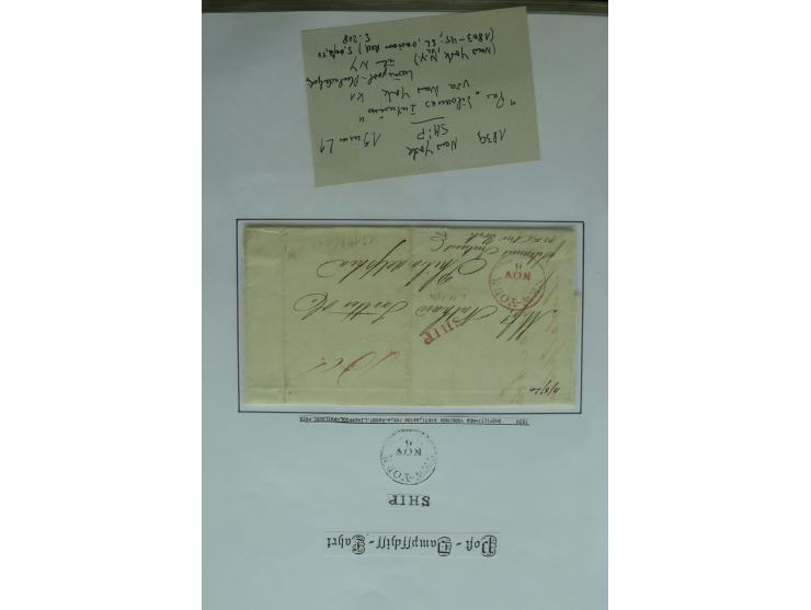 1626/1930, umfangreiche Sammlung "Transatlantik-Schiffspost" (inkl. etwas Europäische Schiffspost) mit über 150 Briefen und K