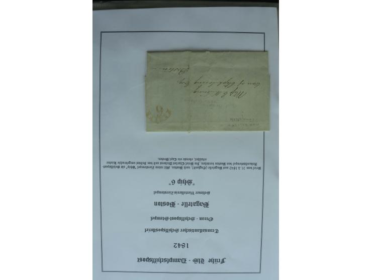 1626/1930, umfangreiche Sammlung "Transatlantik-Schiffspost" (inkl. etwas Europäische Schiffspost) mit über 150 Briefen und K