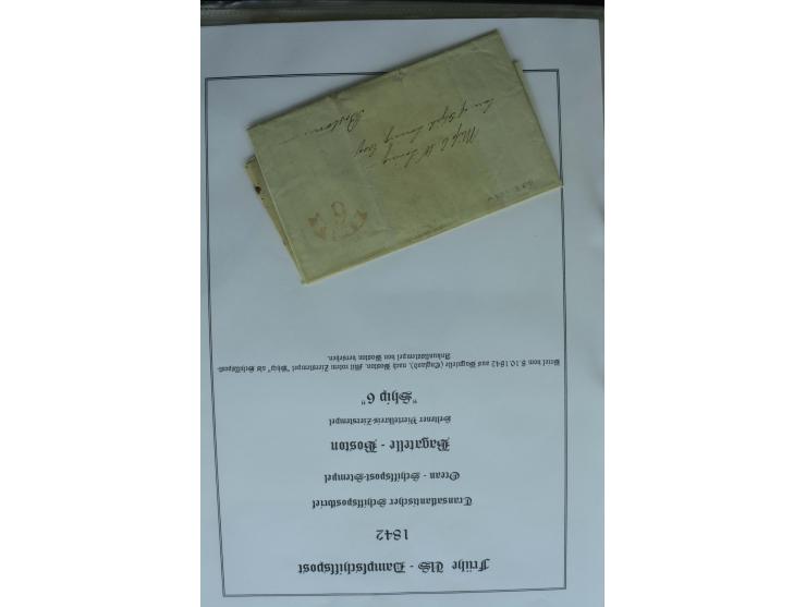 1626/1930, umfangreiche Sammlung "Transatlantik-Schiffspost" (inkl. etwas Europäische Schiffspost) mit über 150 Briefen und K