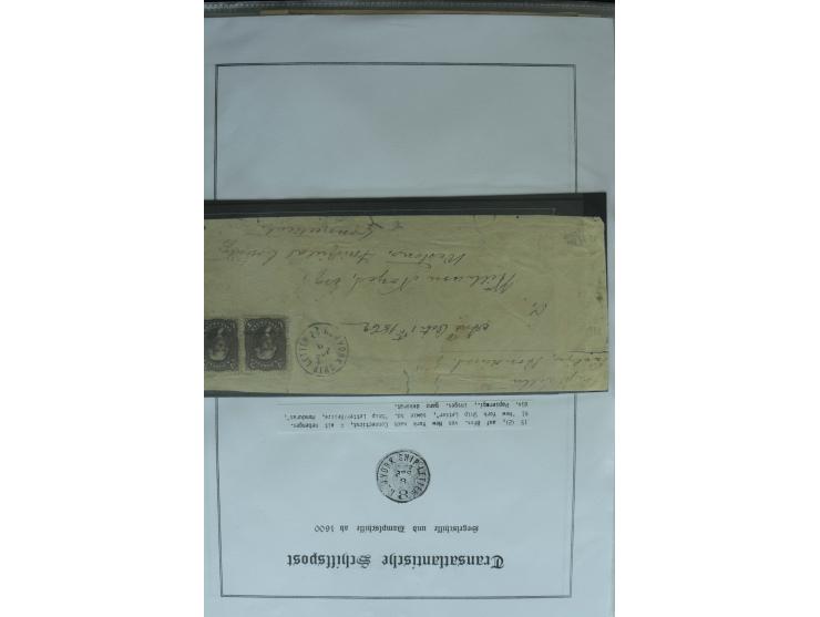 1626/1930, umfangreiche Sammlung "Transatlantik-Schiffspost" (inkl. etwas Europäische Schiffspost) mit über 150 Briefen und K