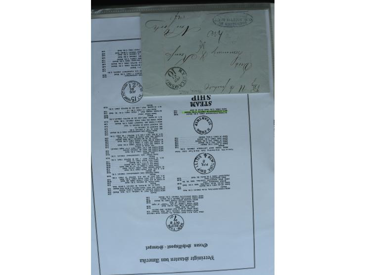 1626/1930, umfangreiche Sammlung "Transatlantik-Schiffspost" (inkl. etwas Europäische Schiffspost) mit über 150 Briefen und K