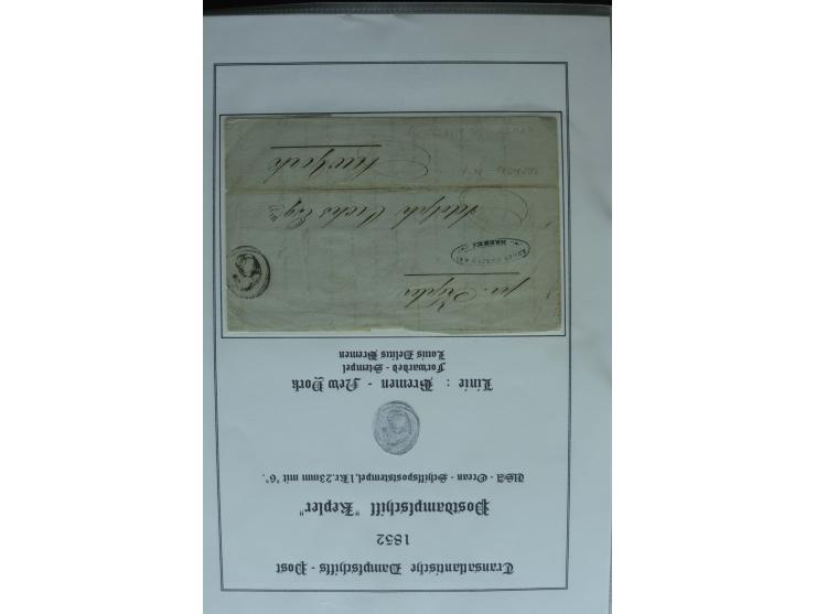 1626/1930, umfangreiche Sammlung "Transatlantik-Schiffspost" (inkl. etwas Europäische Schiffspost) mit über 150 Briefen und K