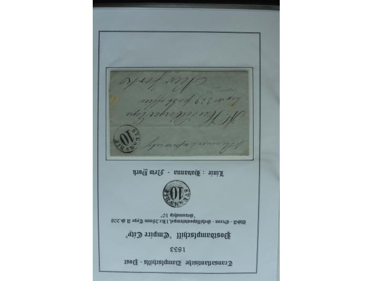 1626/1930, umfangreiche Sammlung "Transatlantik-Schiffspost" (inkl. etwas Europäische Schiffspost) mit über 150 Briefen und K
