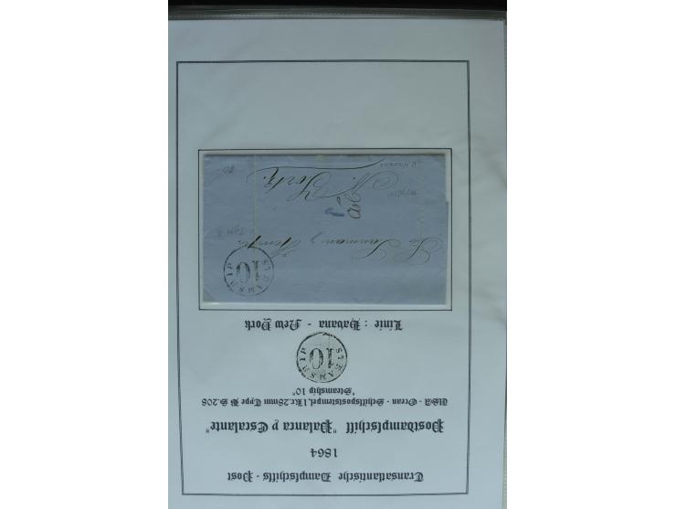 1626/1930, umfangreiche Sammlung "Transatlantik-Schiffspost" (inkl. etwas Europäische Schiffspost) mit über 150 Briefen und K