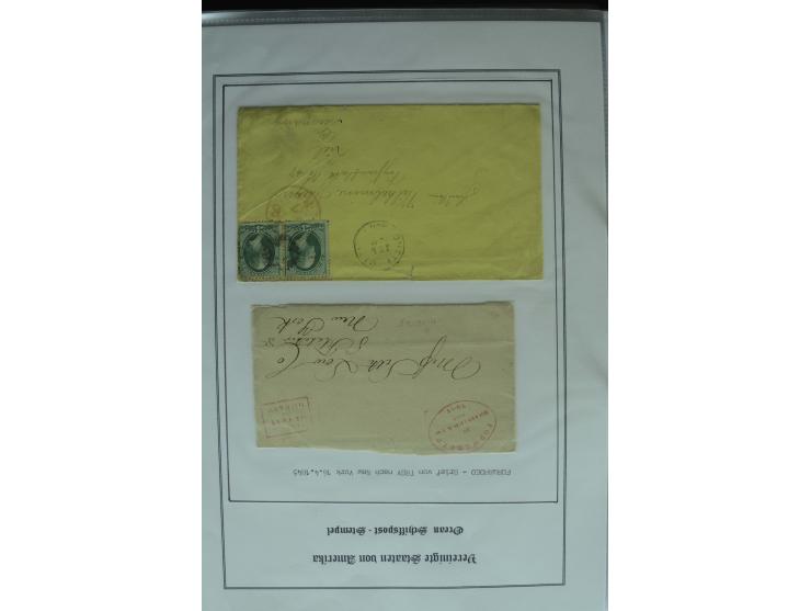 1626/1930, umfangreiche Sammlung "Transatlantik-Schiffspost" (inkl. etwas Europäische Schiffspost) mit über 150 Briefen und K