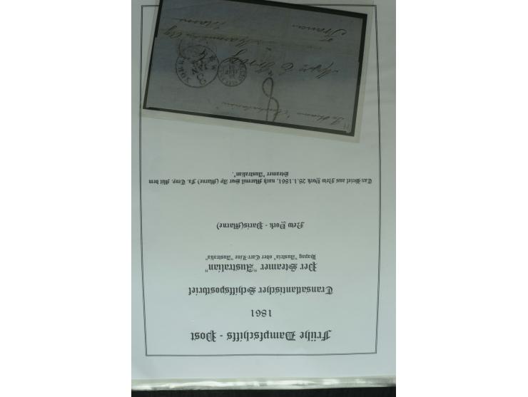 1626/1930, umfangreiche Sammlung "Transatlantik-Schiffspost" (inkl. etwas Europäische Schiffspost) mit über 150 Briefen und K